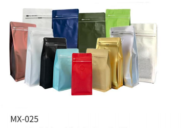 Eight Side Seal Coffee Bag With Side Zipper